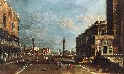 View of Piazzetta San Marco towards the San Giorgio Maggiore sdg GUARDI, Francesco